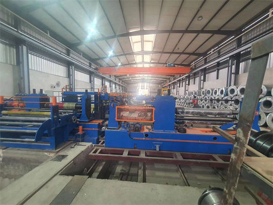 Cuộn dây để cuộn Dây chuyền rạch kim loại CR Carbon Steel Sheet Slitter Line Double Slitter Heads